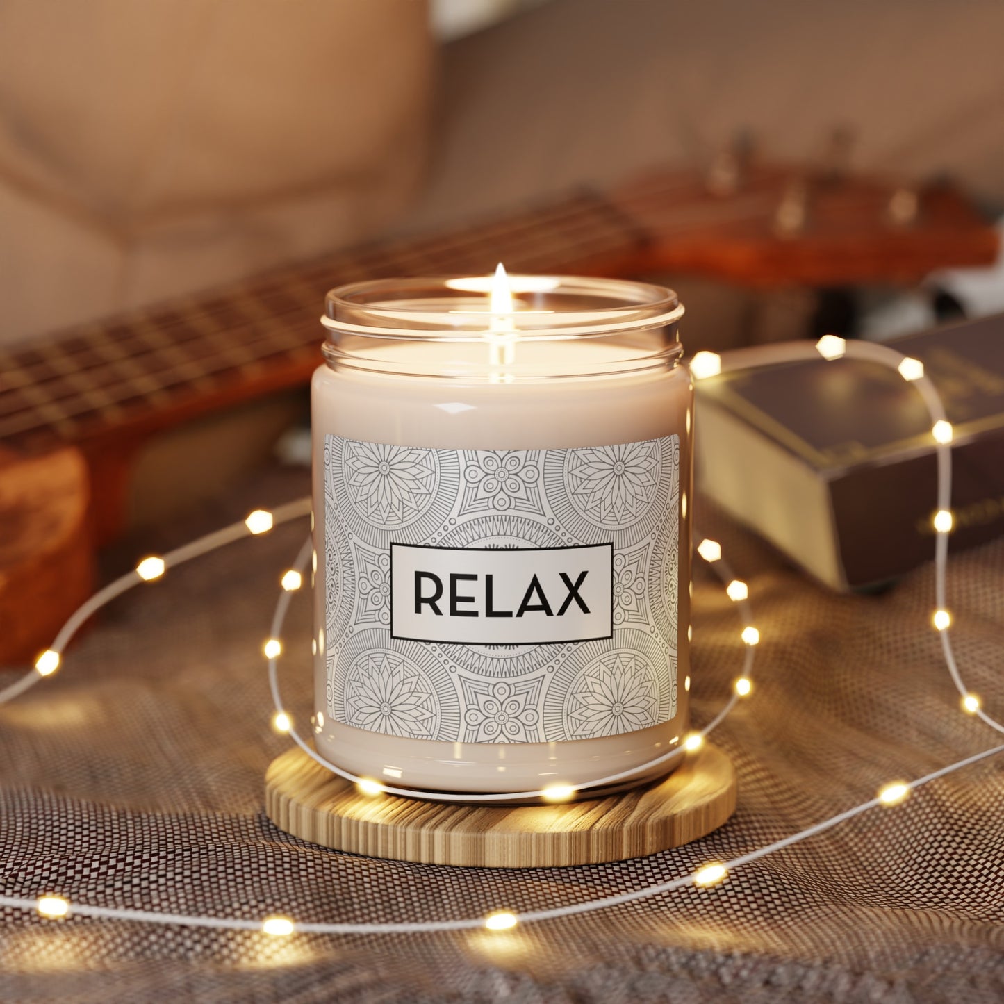 RELAX Vegan Soy Scented Candle, 9oz