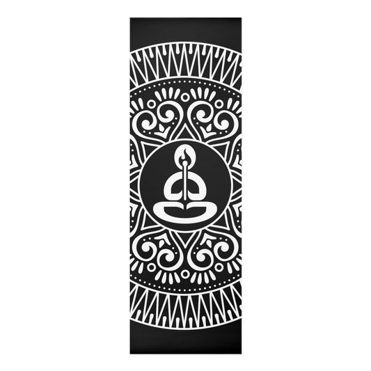 Spiritual Hooligan Foam Yoga Mat Black & White Mandala 2