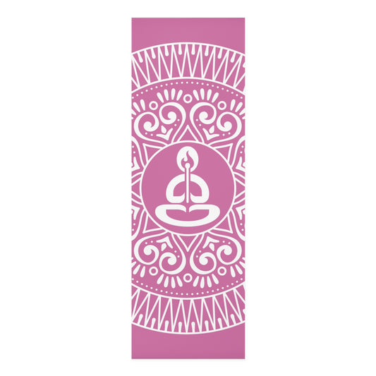 Spiritual Hooligan Foam Yoga Mat Pink & White Mandala 2