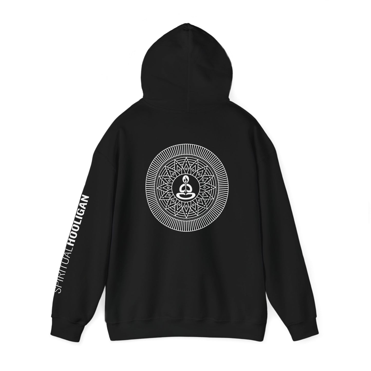 Spiritual Hooligan Left Arm & Back Mandala Heavy Blend™ Hooded Sweatshirt