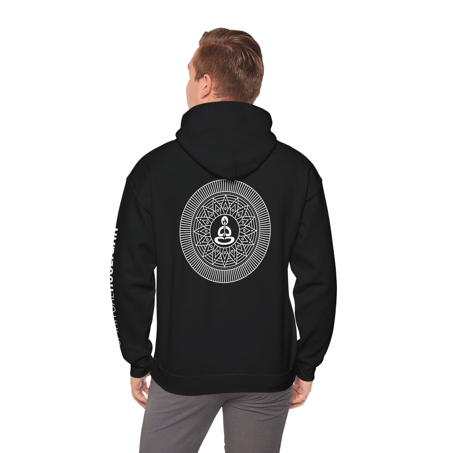 Spiritual Hooligan Left Arm & Back Mandala Heavy Blend™ Hooded Sweatshirt