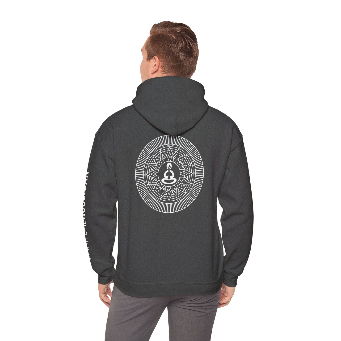 Spiritual Hooligan Left Arm & Back Mandala Heavy Blend™ Hooded Sweatshirt