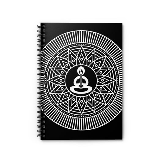 Spiritual Hooligan Mandala Style 1 Spiral Notebook - Ruled Line