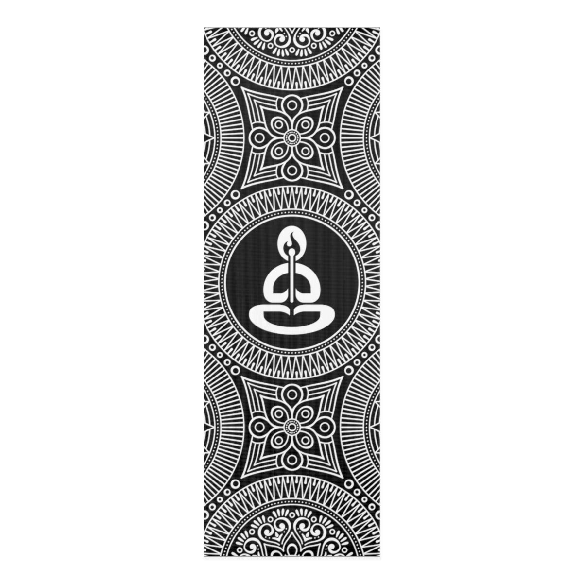 Spiritual Hooligan Foam Yoga Mat Black & White Mandala
