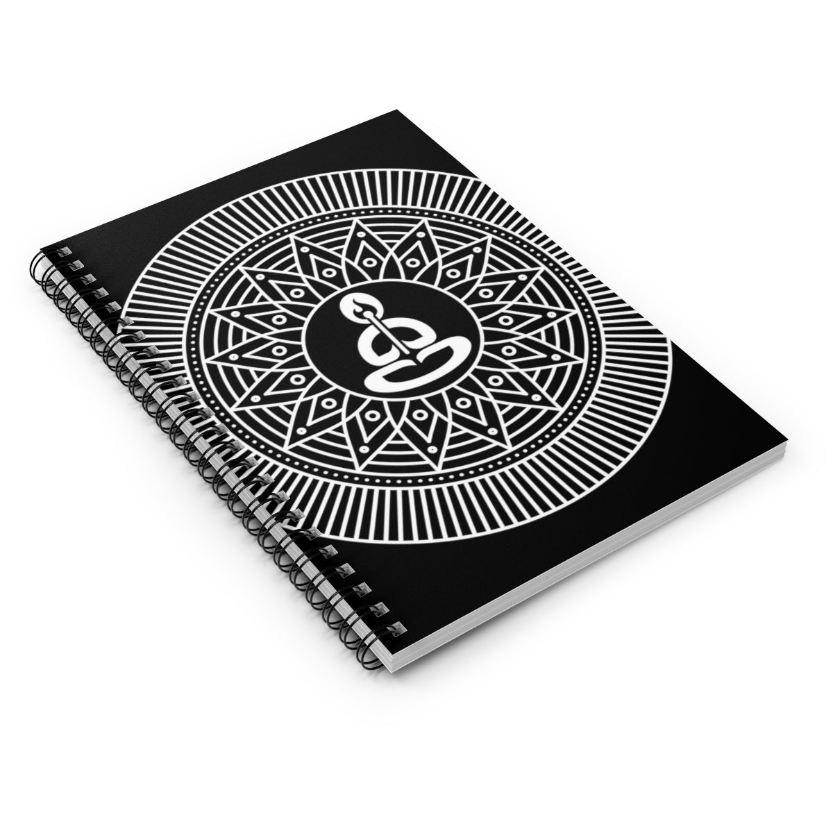 Spiritual Hooligan Mandala Style 1 Spiral Notebook - Ruled Line