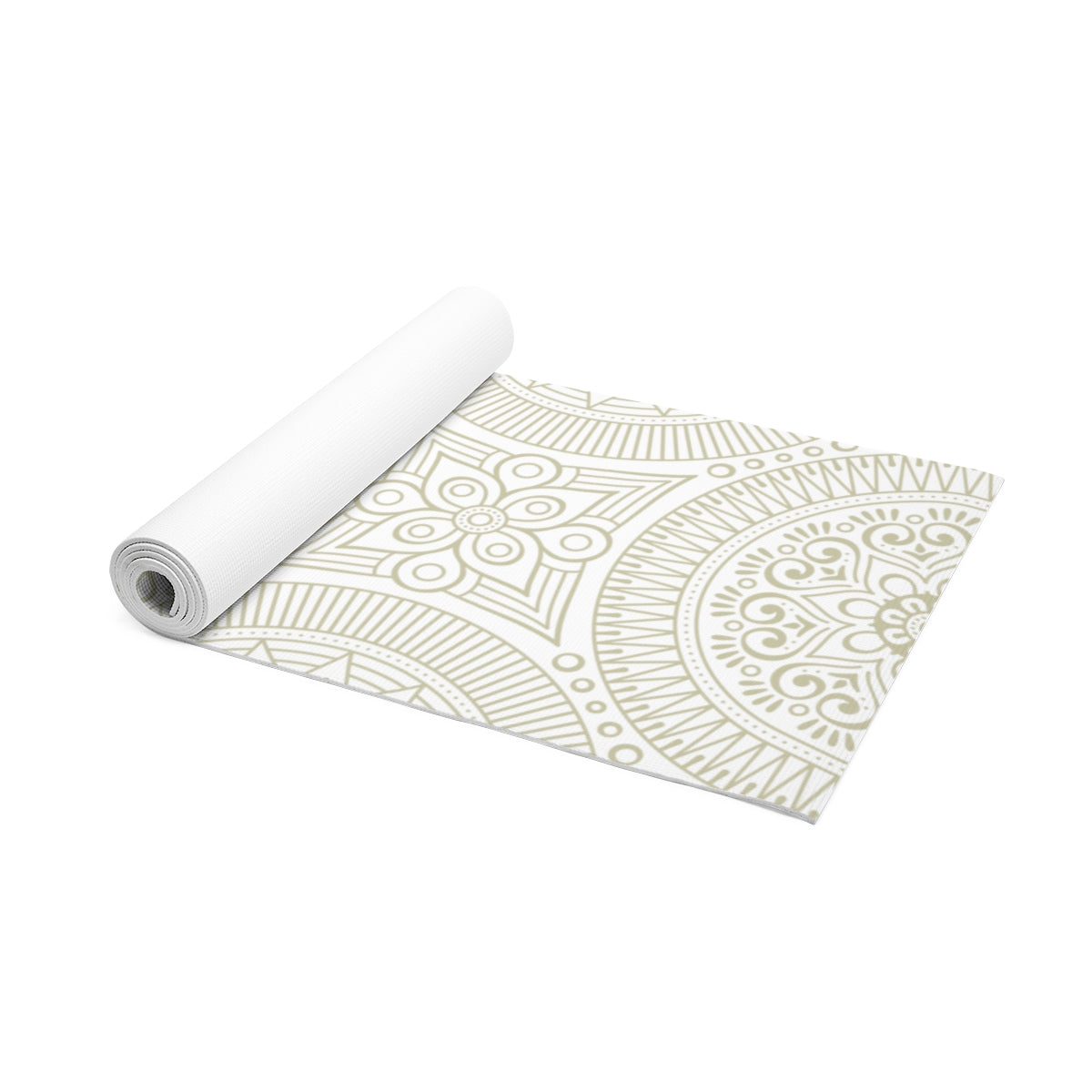 Spiritual Hooligan Foam Yoga Mat Beige & White Mandala