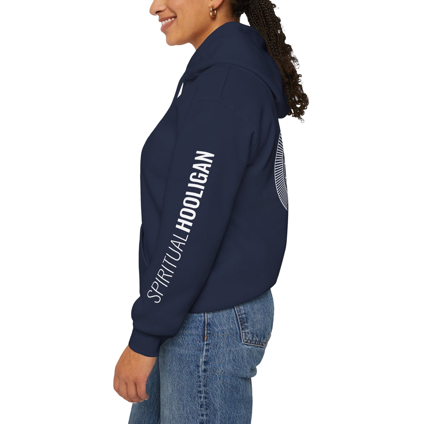 Spiritual Hooligan Left Arm & Back Mandala Heavy Blend™ Hooded Sweatshirt