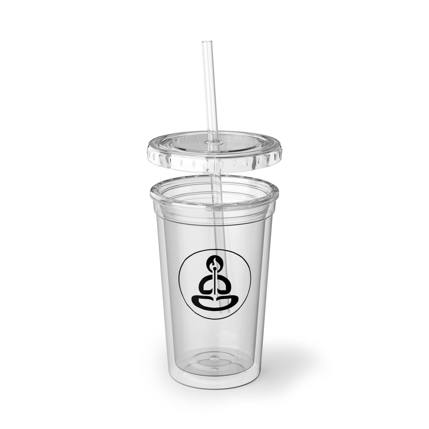 Spiritual Hooligan Black Icon Clear Acrylic Cup