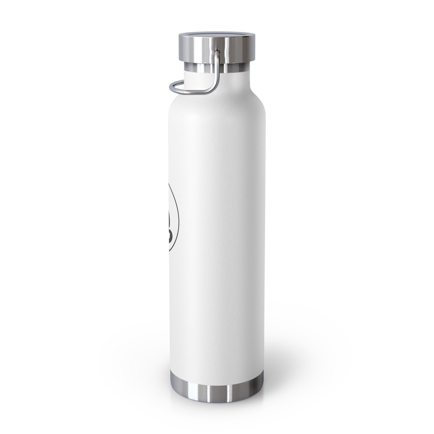 Copper Vacuum Insulated Bottle — 22oz Stainless Travel Flask with Minimal Lotus Candle Logo