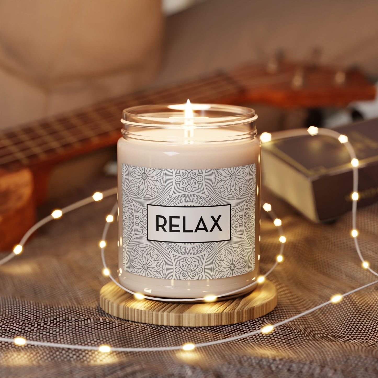 RELAX Vegan Soy Scented Candle, 9oz
