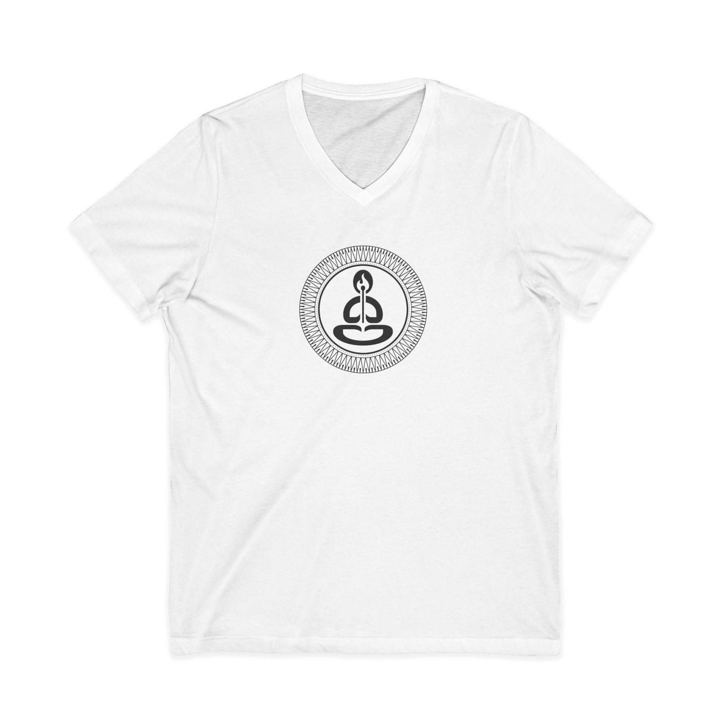 Spiritual Hooligan Mandala Icon Unisex Jersey Short Sleeve V-Neck Tee