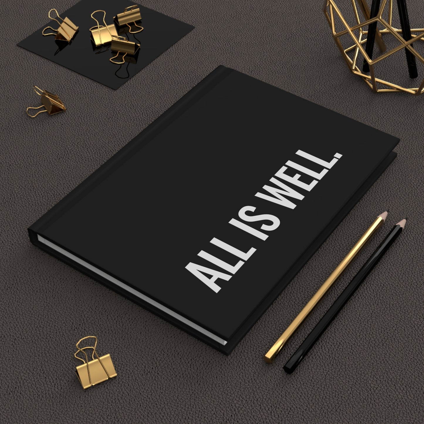 All Is Well Hardcover Journal Matte