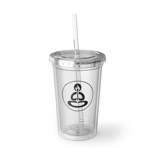 Spiritual Hooligan Black Icon Clear Acrylic Cup