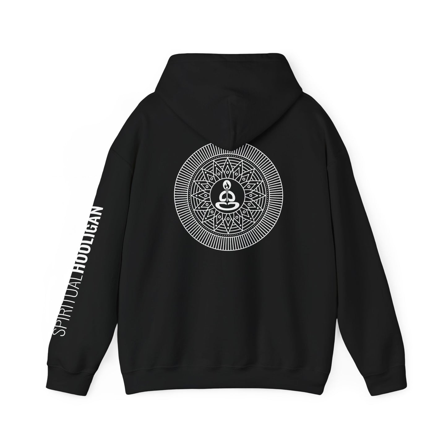 Spiritual Hooligan Left Arm & Back Mandala  Heavy Blend™ Hooded Sweatshirt