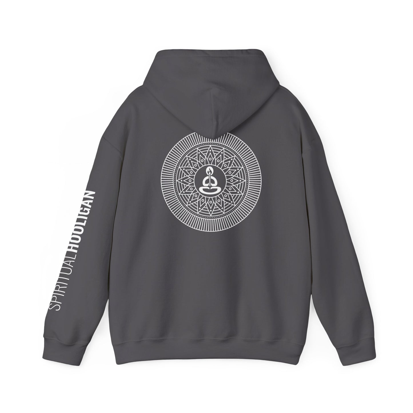Spiritual Hooligan Left Arm & Back Mandala  Heavy Blend™ Hooded Sweatshirt