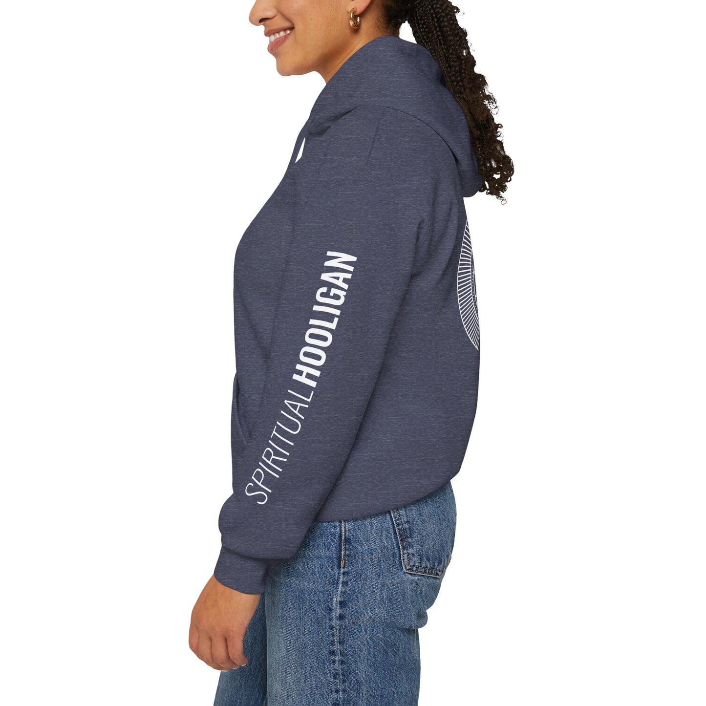 Spiritual Hooligan Left Arm & Back Mandala Heavy Blend™ Hooded Sweatshirt