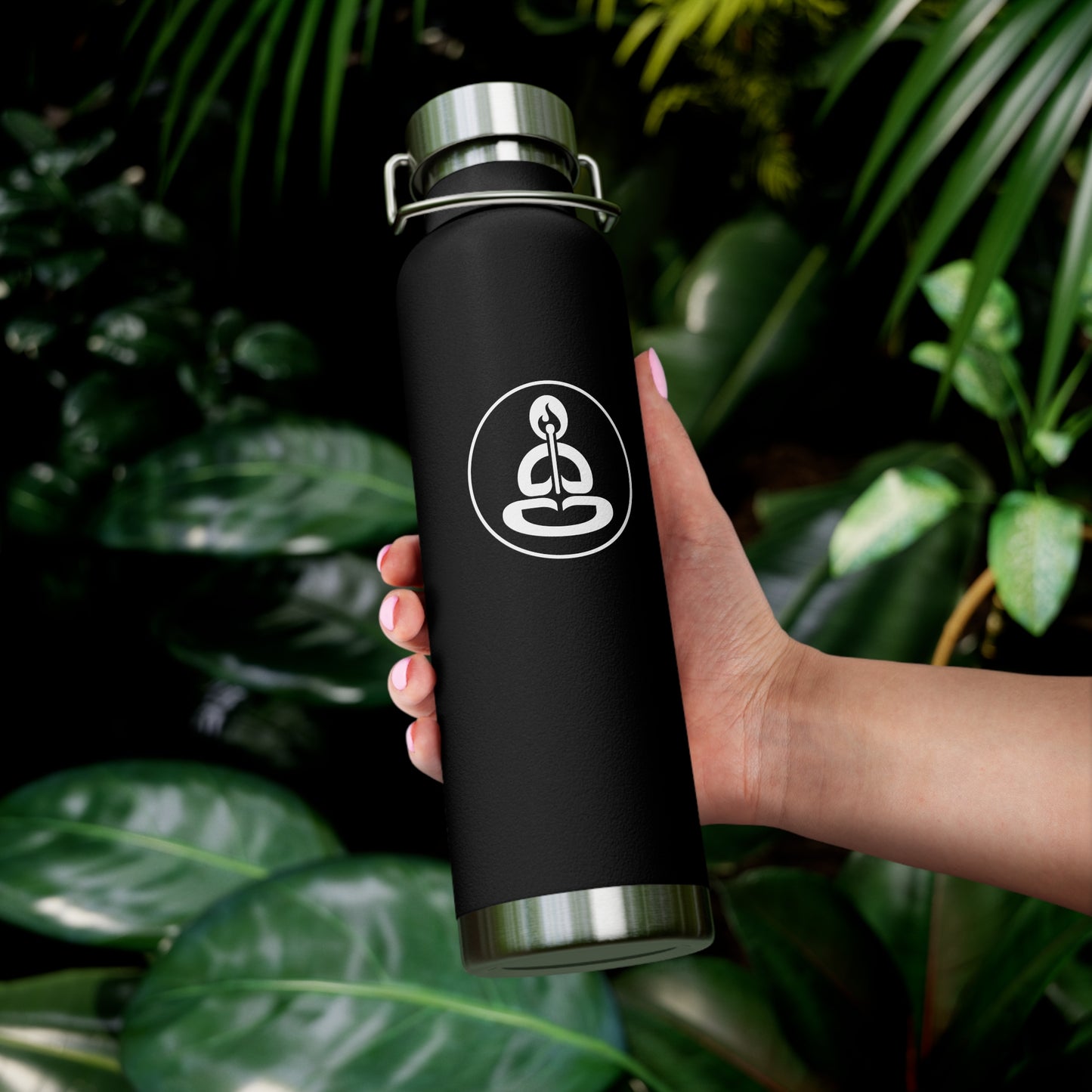 22oz Copper Vacuum Insulated Bottle — Double-Wall Stainless Water Flask