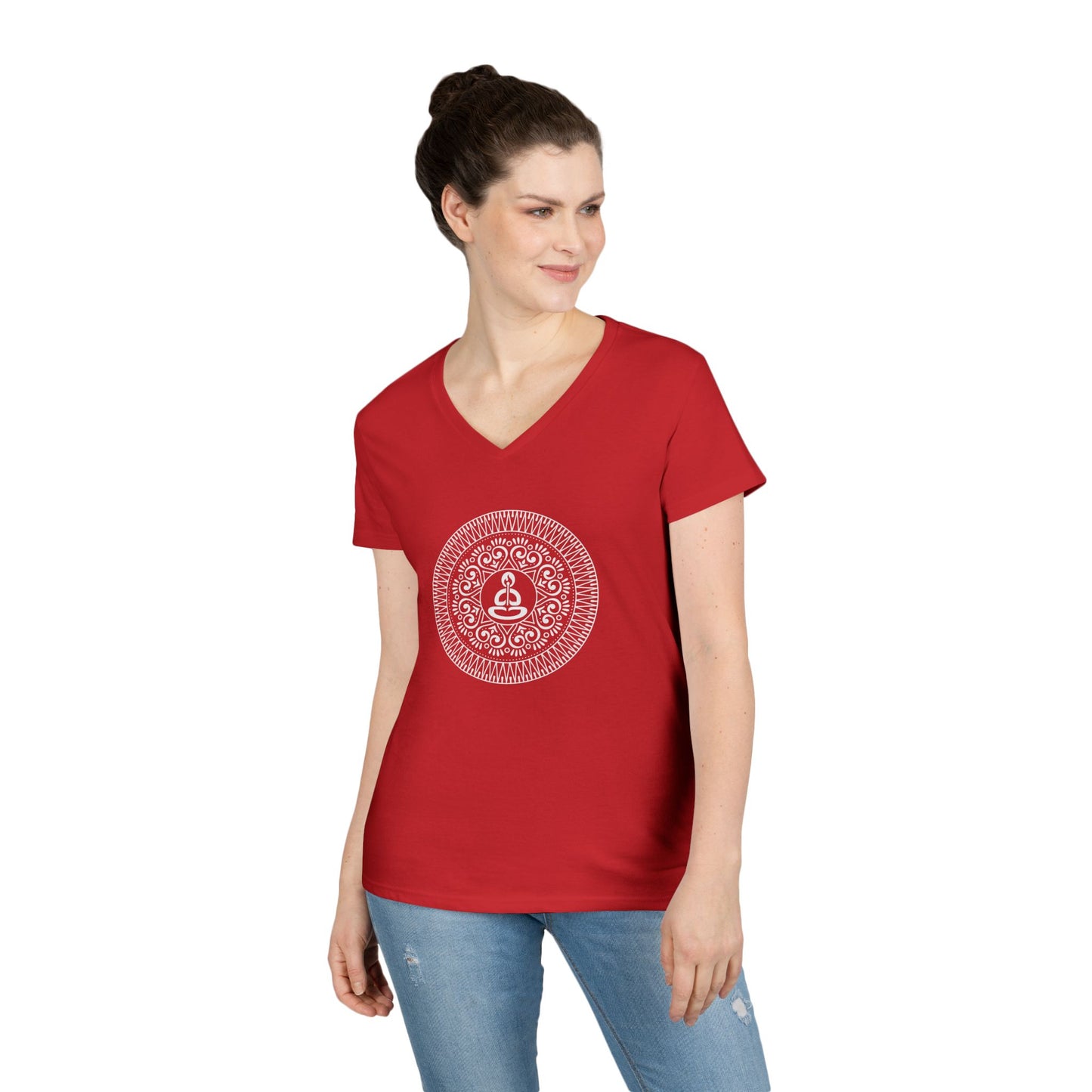Spiritual Hooligan Mandala V-Neck Tee