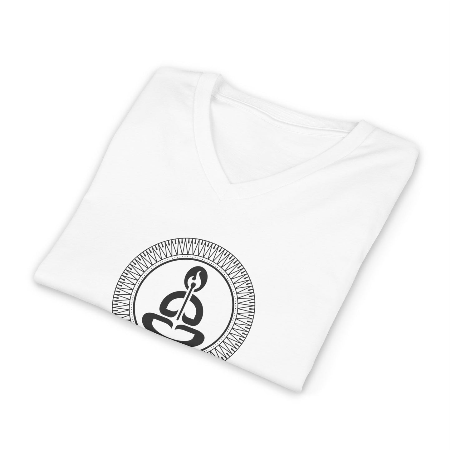 Spiritual Hooligan Mandala Icon Unisex Jersey Short Sleeve V-Neck Tee