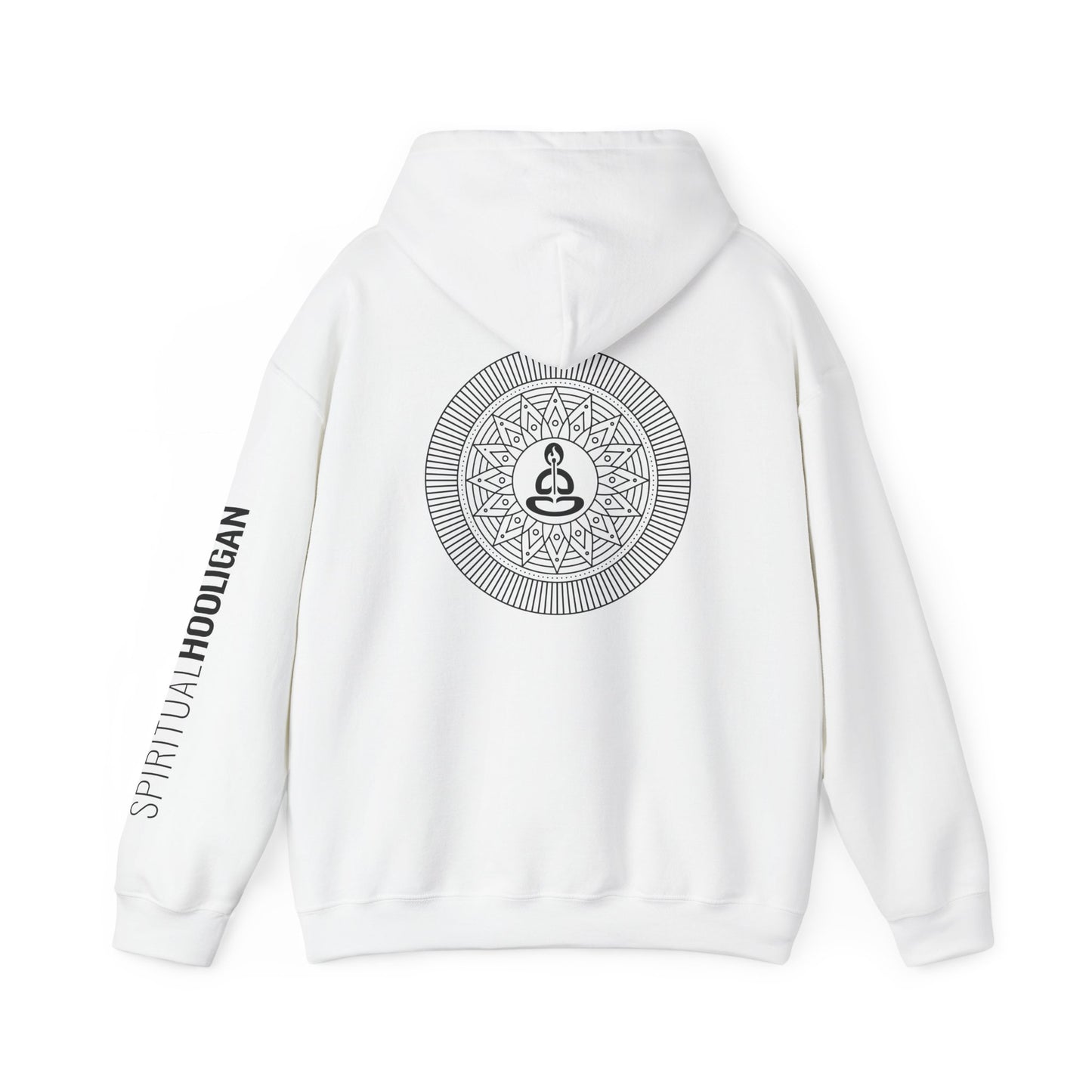 Spiritual Hooligan Left Arm & Back Mandala  Heavy Blend™ Hooded Sweatshirt