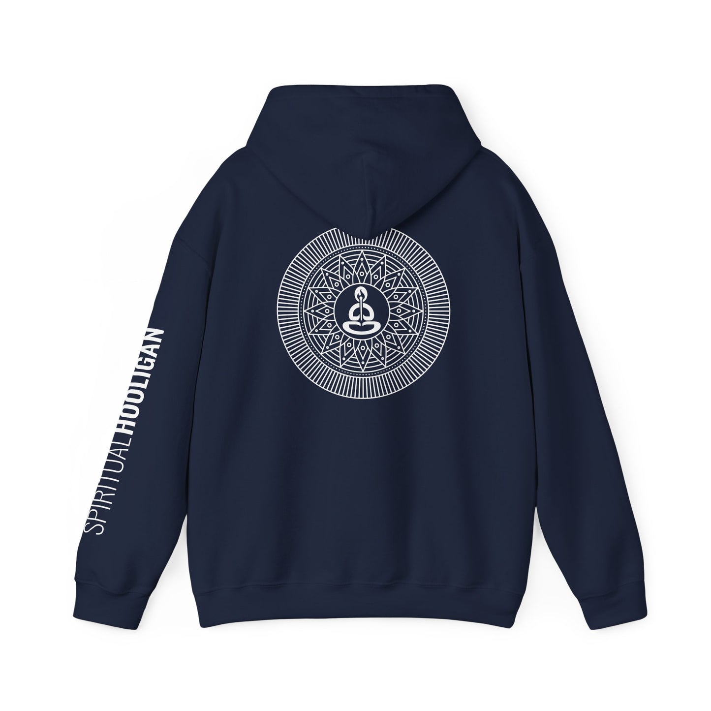 Spiritual Hooligan Left Arm & Back Mandala  Heavy Blend™ Hooded Sweatshirt