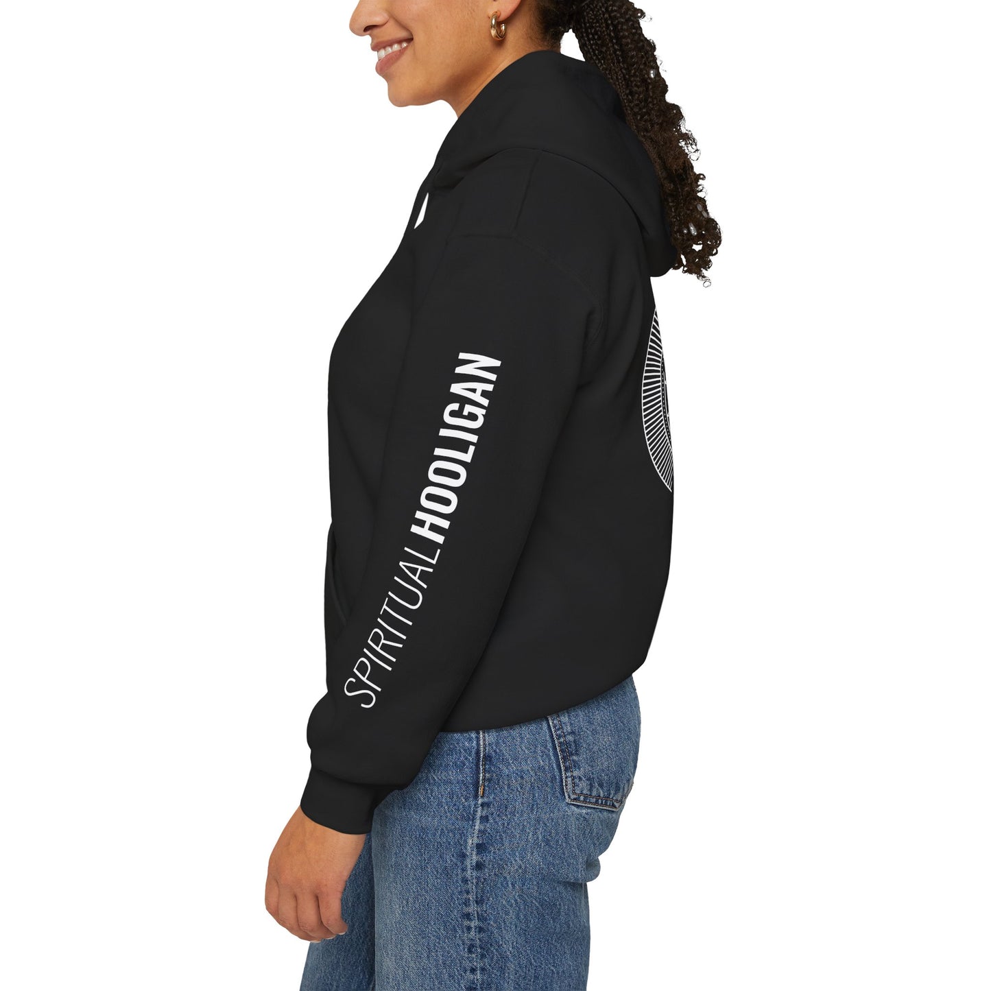 Spiritual Hooligan Left Arm & Back Mandala Heavy Blend™ Hooded Sweatshirt