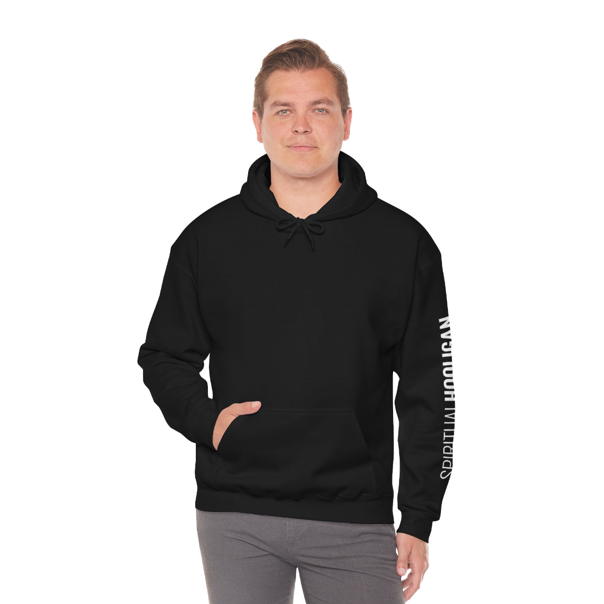 Spiritual Hooligan Left Arm & Back Mandala  Heavy Blend™ Hooded Sweatshirt