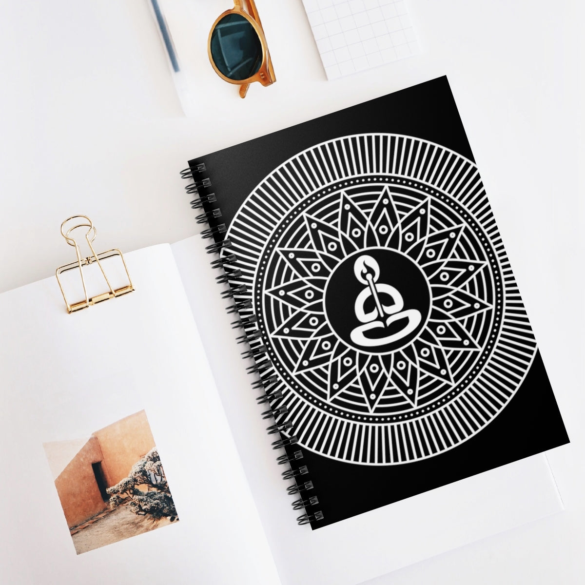 Spiritual Hooligan Mandala Style 1 Spiral Notebook - Ruled Line