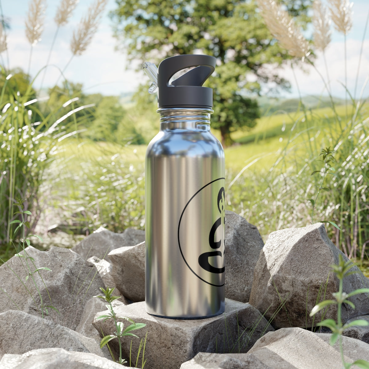 Insulated Stainless Steel Bottle with Tree Tribe logo - 20 oz