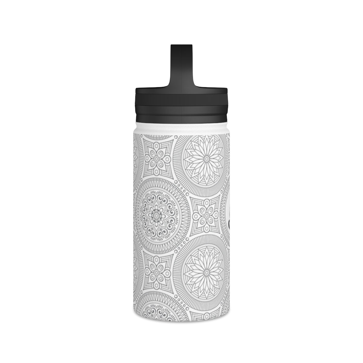 Spiritual Hooligan Mandala Stainless Steel Water Bottle, Handle Lid