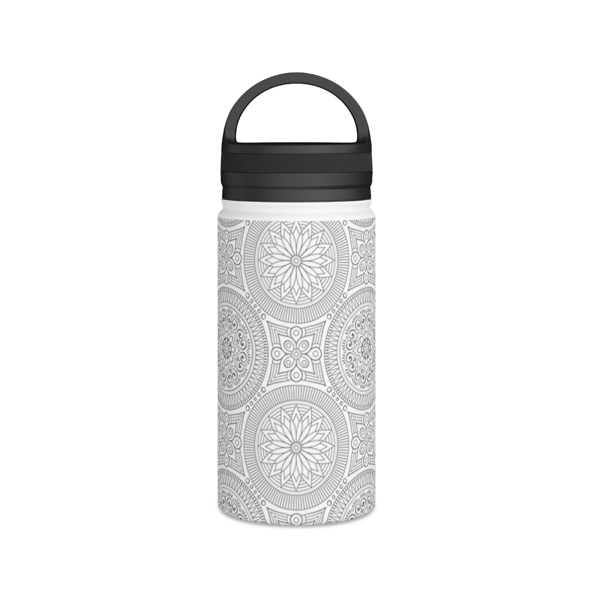 Spiritual Hooligan Mandala Stainless Steel Water Bottle, Handle Lid