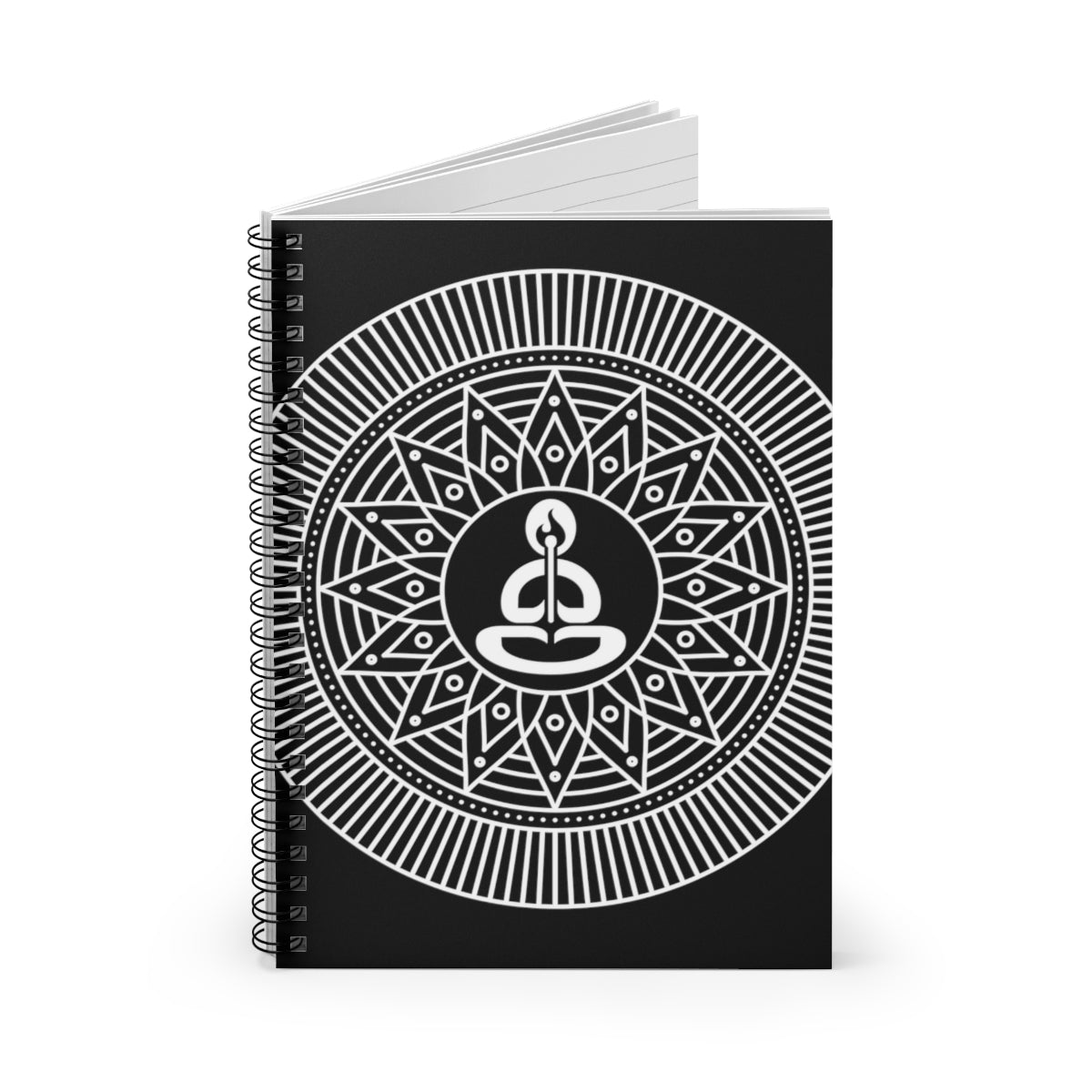 Spiritual Hooligan Mandala Style 1 Spiral Notebook - Ruled Line