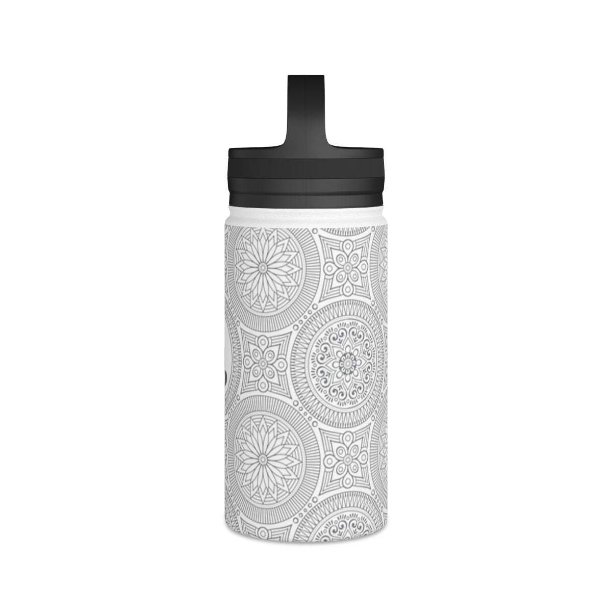 Spiritual Hooligan Mandala Stainless Steel Water Bottle, Handle Lid