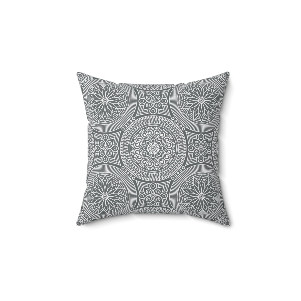 Spiritual Hooligan Single Mandala Faux Suede Square Pillow