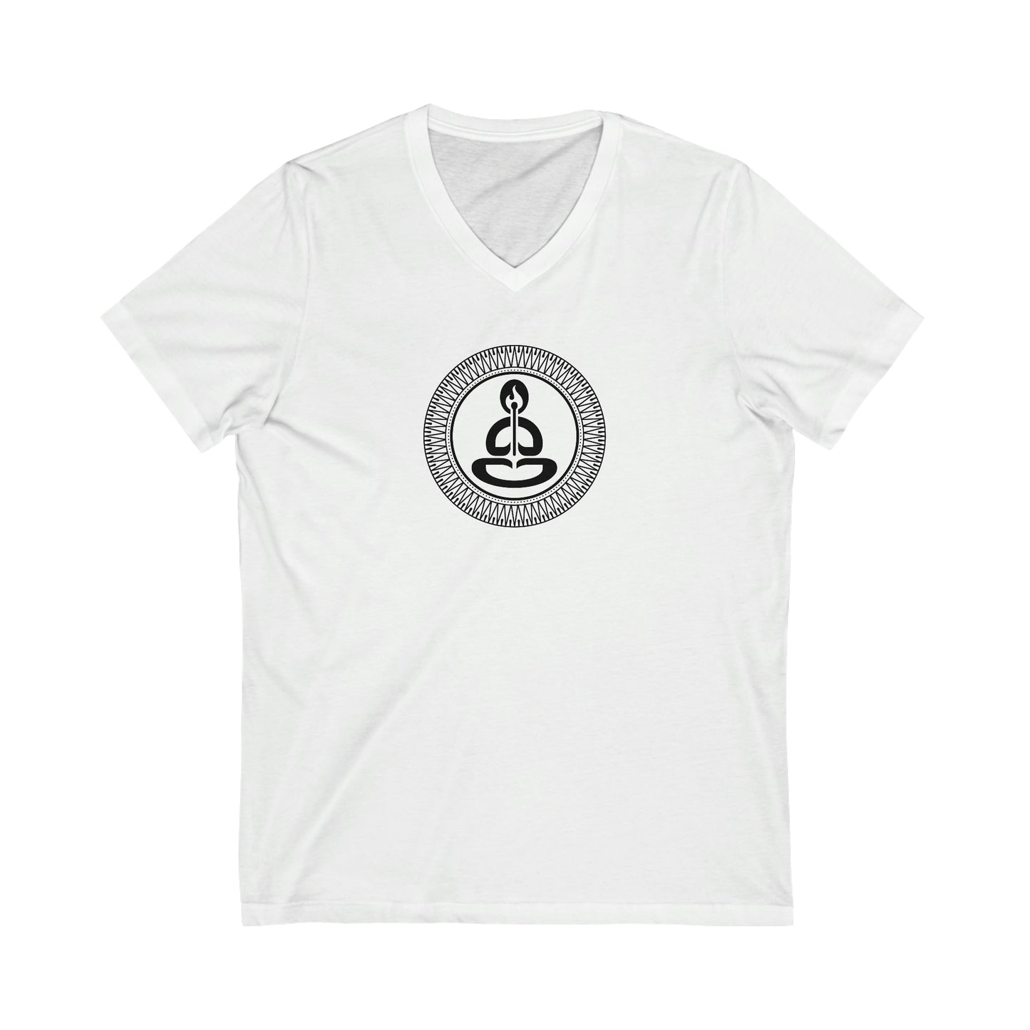 Spiritual Hooligan Mandala Icon Unisex Jersey Short Sleeve V-Neck Tee