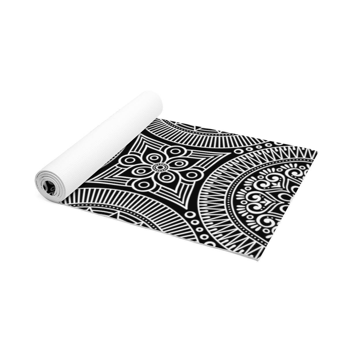 Spiritual Hooligan Foam Yoga Mat Black & White Mandala