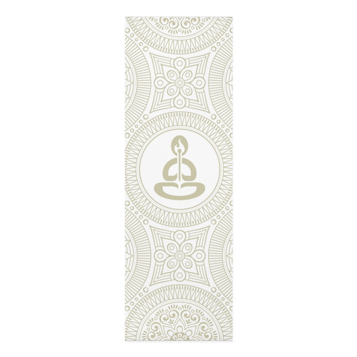 Spiritual Hooligan Foam Yoga Mat Beige & White Mandala